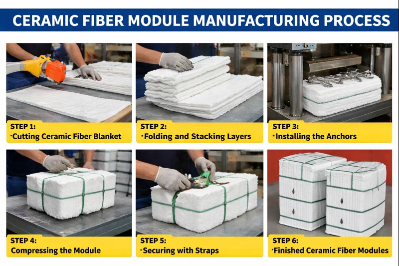ceramic fiber module manufacturing process manufacturer factory in China