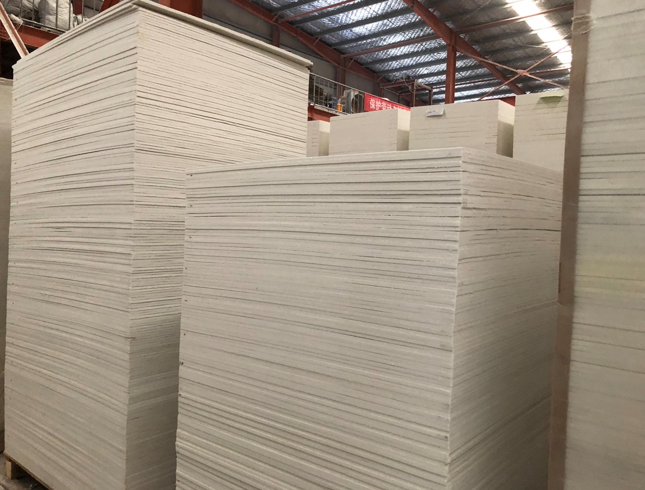 Ceramic fiber board surface texture